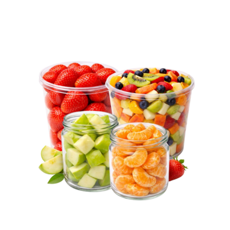 Frutas listas y cortadas